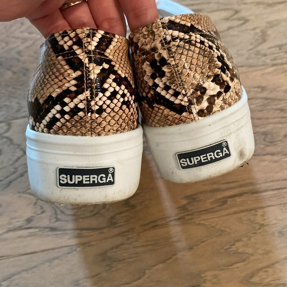 Superga Snakeprint Platform Sneakers - Picture 4 of 7